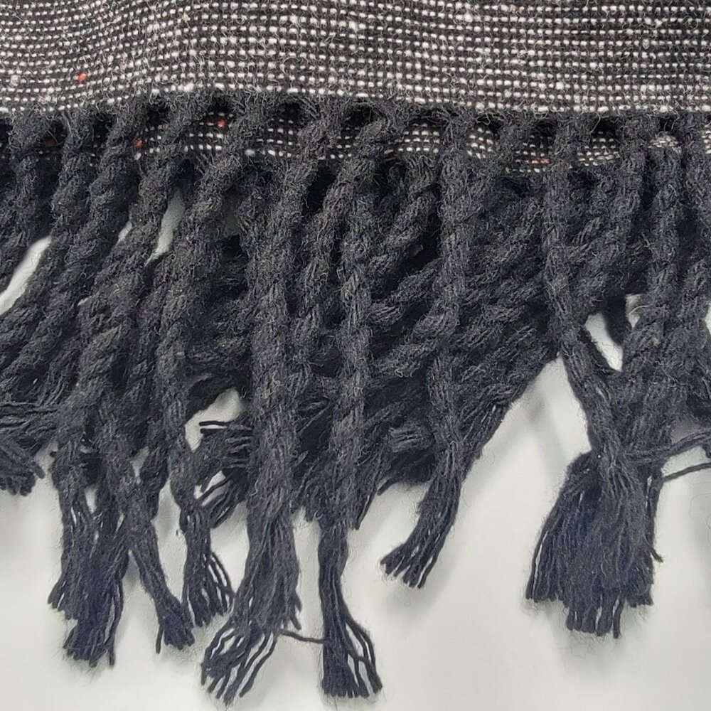 Vtg Michelle Gray Woven Wool Blend Lined Skirt Size 10 Boho Bohemian 90s Long - Picture 9 of 15